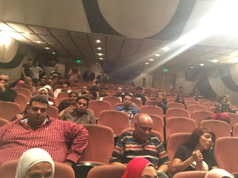 المخرج سمير سيف وفتحي عبدالوهاب رئيس الصندوق