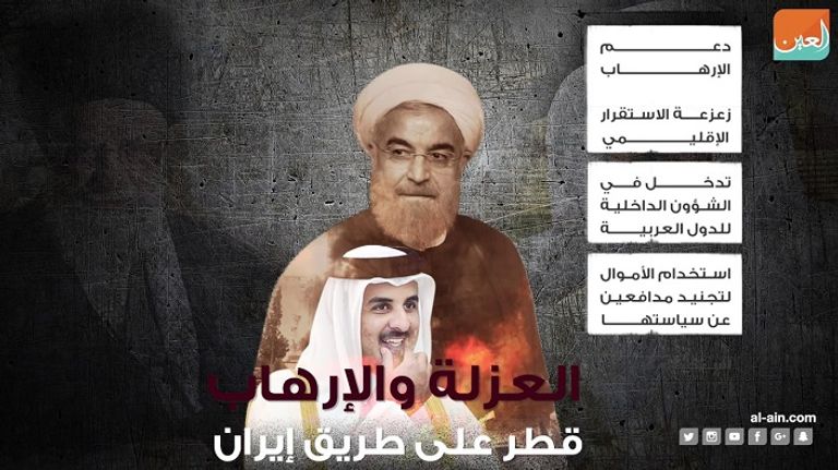 قطر وإيران تواصلان دعم الإرهاب بالمنطقة