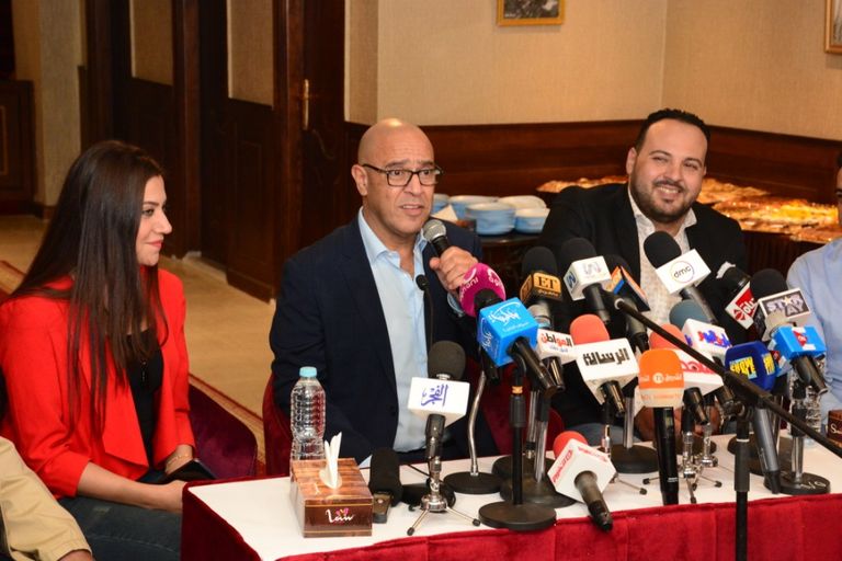 نجوم مسرحية جريمة في المعادي