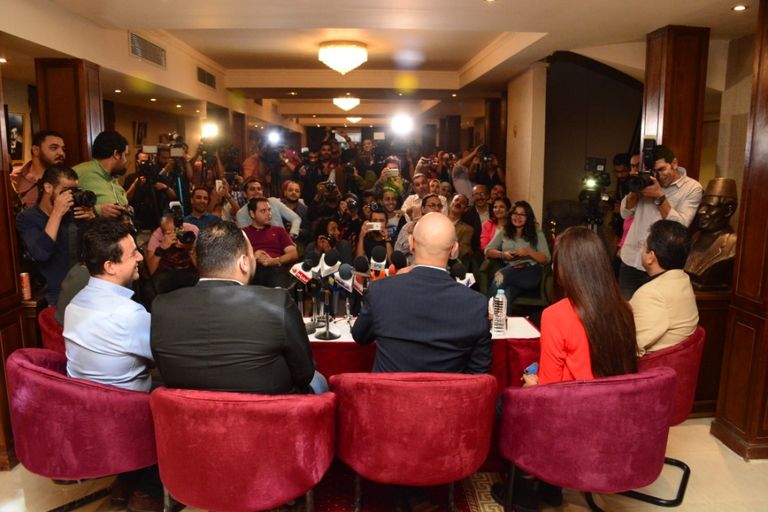 نجوم مسرحية جريمة في المعادي