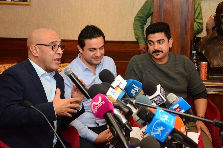 نجوم مسرحية جريمة في المعادي