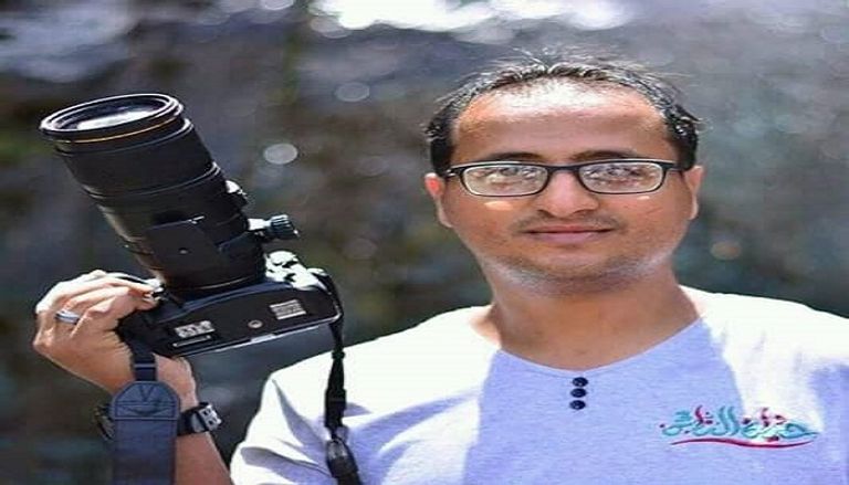 المصور الصحفي حامد القعود عناصر من مليشيا الحوثي الانقلابية
