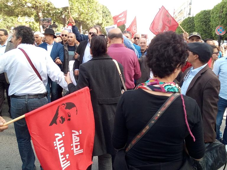 وقفة احتجاجية في تونس للتنديد بممارسات الإخوان