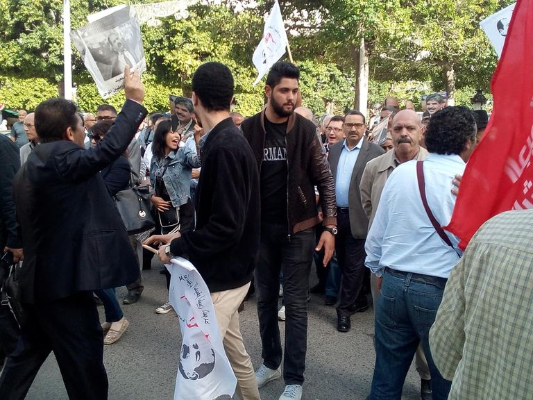 وقفة احتجاجية في تونس للتنديد بممارسات الإخوان
