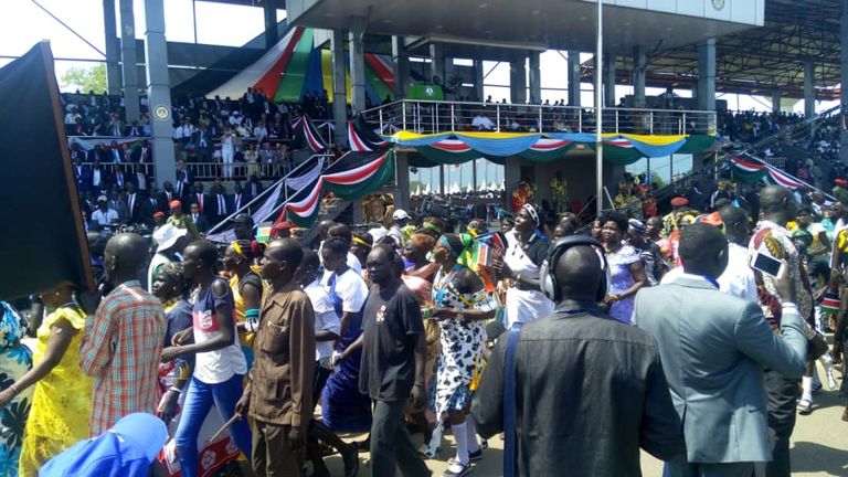 احتفالات السلام في جنوب السودان