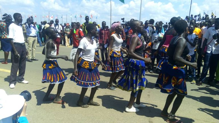 احتفالات السلام في جنوب السودان