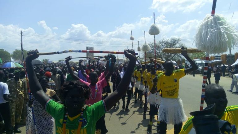 احتفالات السلام في جنوب السودان