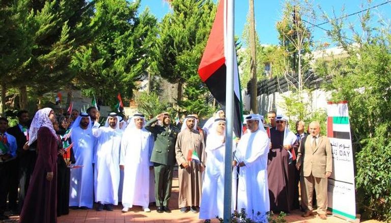سفارة الإمارات بالأردن تحتفل بـ"يوم العلم"