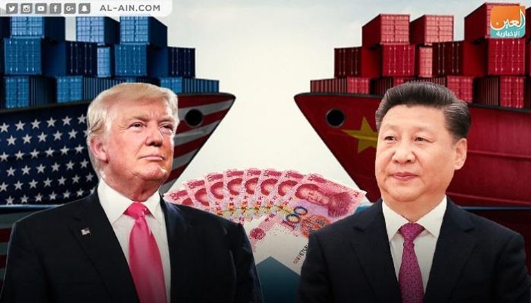 الرئيس الصيني ونظيره الأمريكي ترامب