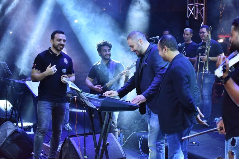 المطرب رامي عياش في حفل الإسكندرية