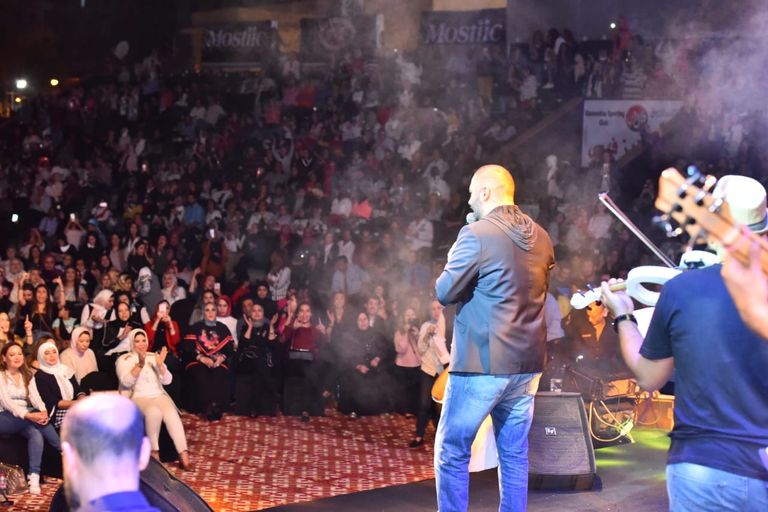 المطرب رامي عياش في حفل الإسكندرية