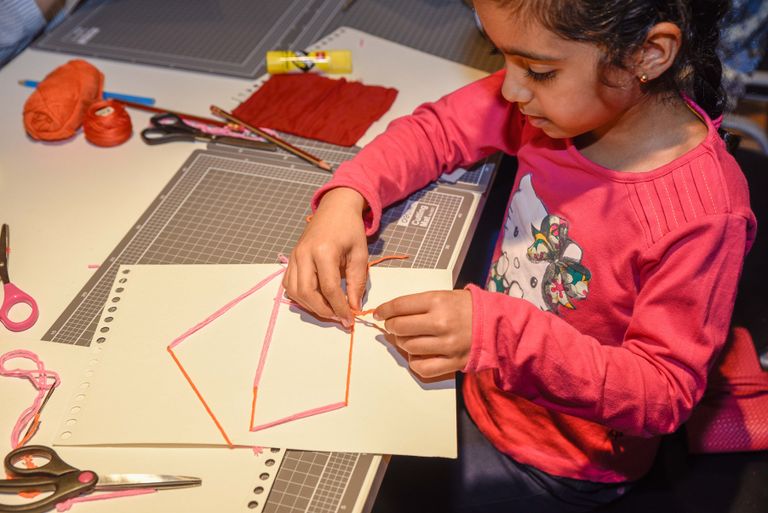 جانب من ورشة الأطفال لعلا الدجاني