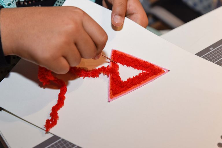 جانب من ورشة الأطفال لعلا الدجاني