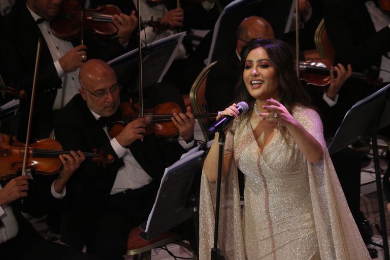 المطربة التونسية لطيفة في حفل الأوبرا المصرية - صورة أرشيفية