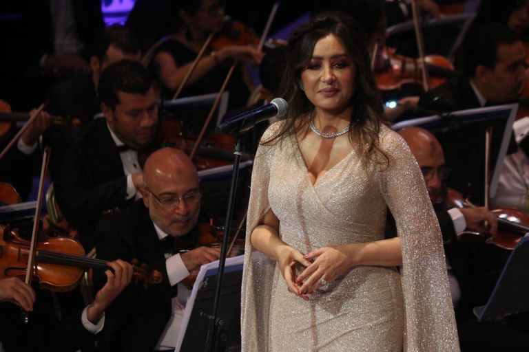 المطربة التونسية لطيفة في حفل الأوبرا المصرية - صورة أرشيفية