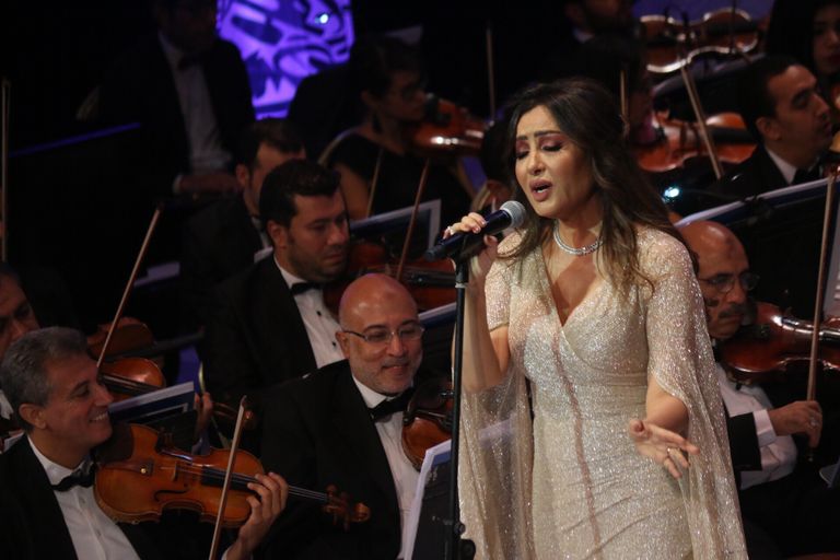 المطربة التونسية لطيفة في حفل الأوبرا المصرية - صورة أرشيفية