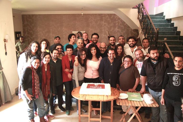 الاحتفال بتصوير فيلم "قابل للكسر"