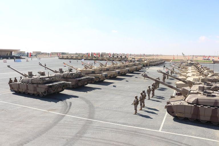 انطلاق التدريب العسكري  (درع العرب - 1) بمصر 