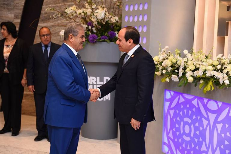 الرئيس المصري يستقبل الشيخ الدكتور سلطان بن محمد القاسمي، عضو المجلس الأعلى حاكم الشارقة