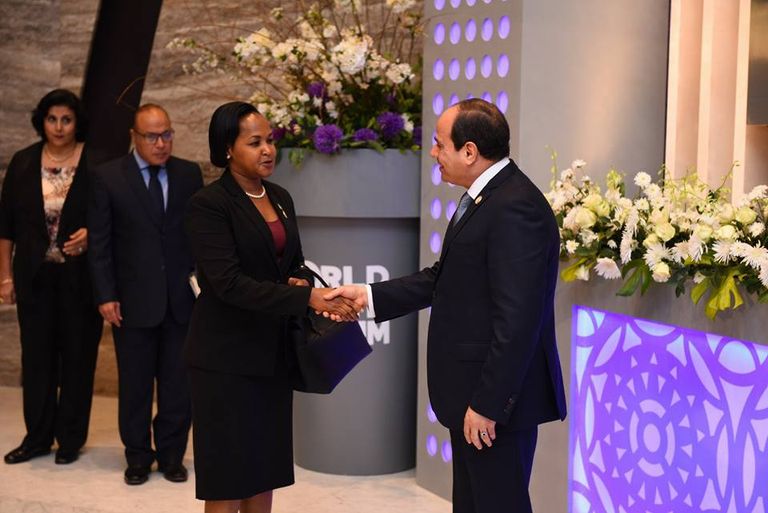 الرئيس المصري يستقبل الشيخ الدكتور سلطان بن محمد القاسمي، عضو المجلس الأعلى حاكم الشارقة