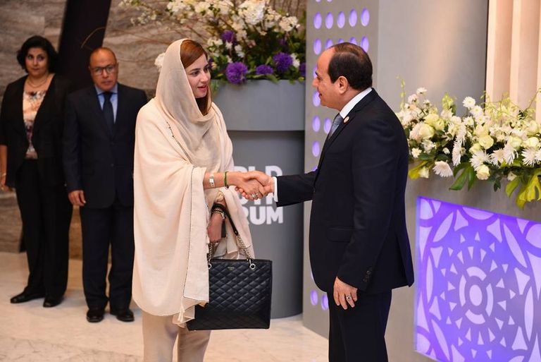 الرئيس المصري يستقبل الشيخ الدكتور سلطان بن محمد القاسمي، عضو المجلس الأعلى حاكم الشارقة