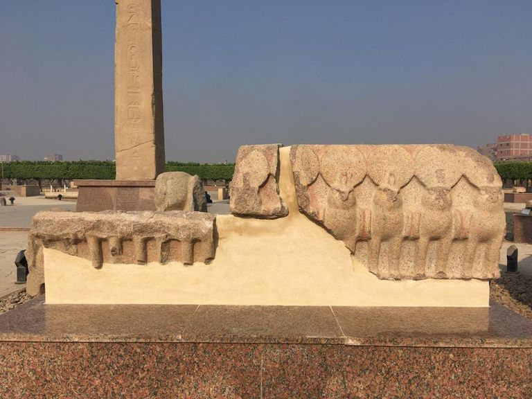 كشف أثري جديد بمعبد الشمس في منطقة المطرية المصرية