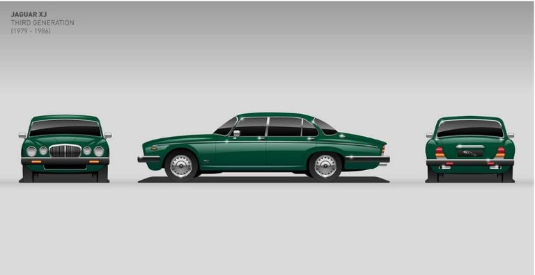 مراحل تطور موديل جاجوار XJ