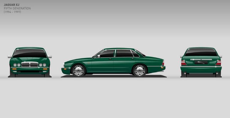مراحل تطور موديل جاجوار XJ