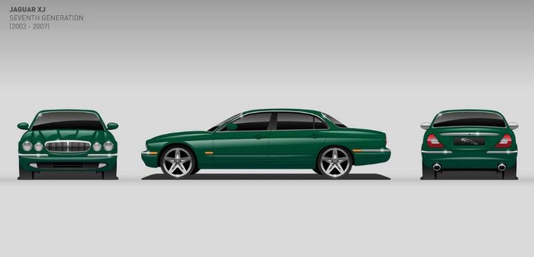 مراحل تطور موديل جاجوار XJ