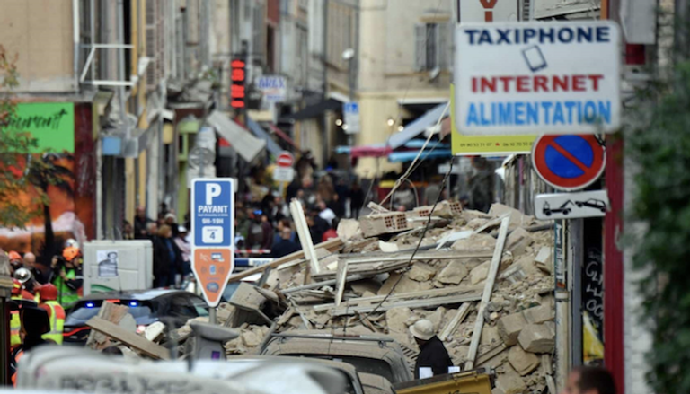العثور على 3 جثث في مبنيين منهارين بمدينة مارسيليا الفرنسية