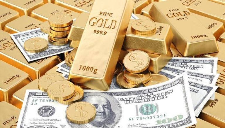 الذهب يتراجع أمام ارتفاع الأسهم والدولار