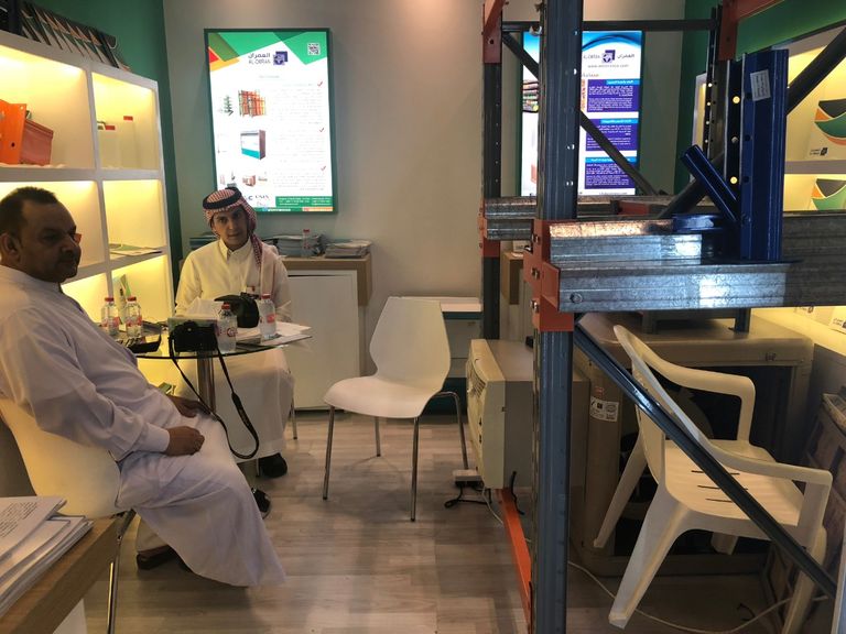 جانب من جناح السعودية في معرض "جلفود" لصناعة الأطعمة بدبي