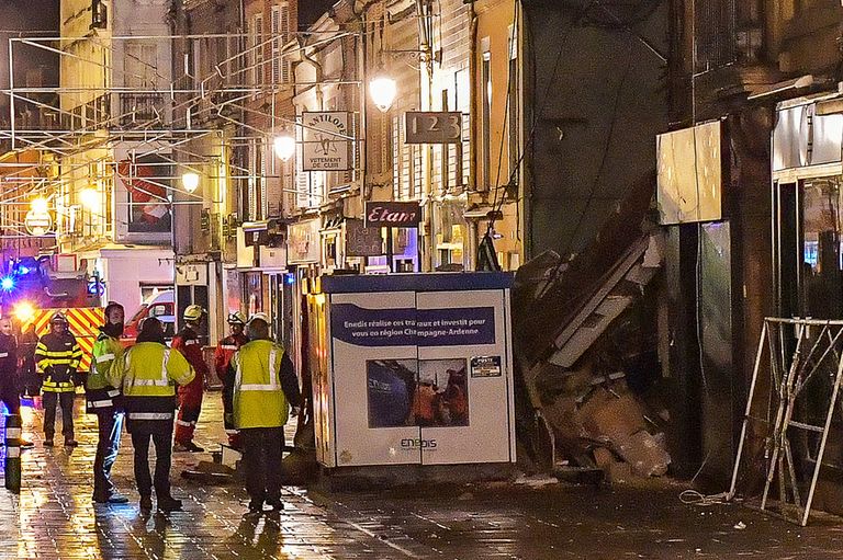 جانب من العقارات المنهارة في مدينة مارسيليا الفرنسية