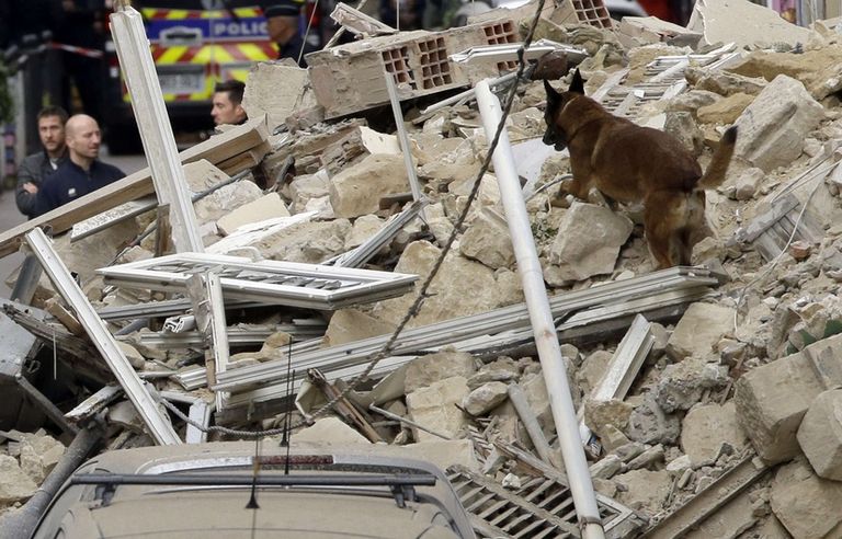 جانب من العقارات المنهارة في مدينة مارسيليا الفرنسية