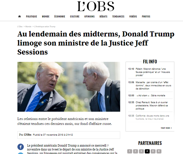 الرئيس الأمريكي ترامب ووزير العدل المقال سيشنز - أرشيفية