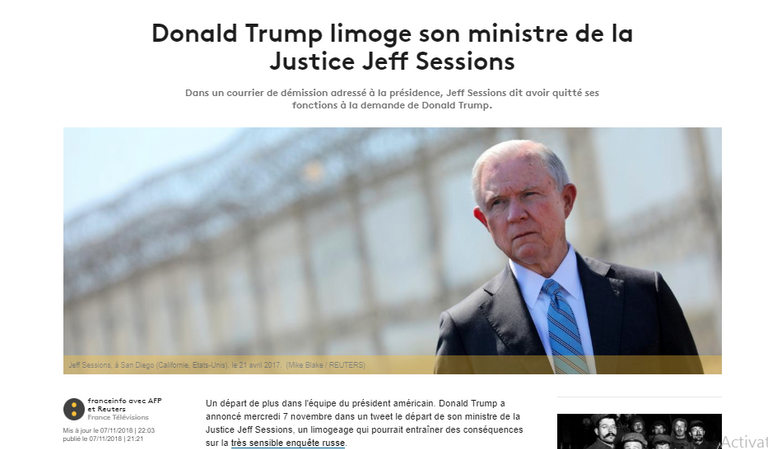 الرئيس الأمريكي ترامب ووزير العدل المقال سيشنز - أرشيفية