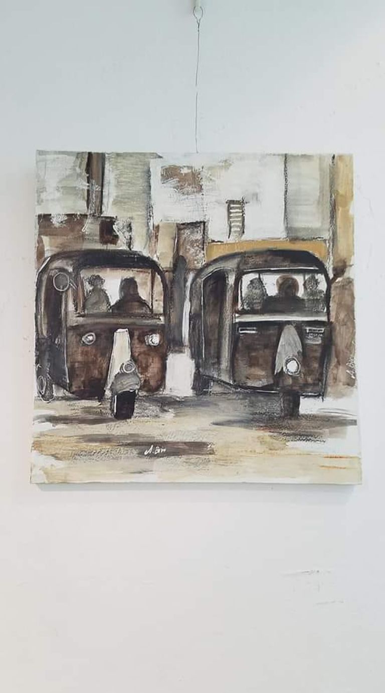 الفنان التشكيلي أحمد بيرو