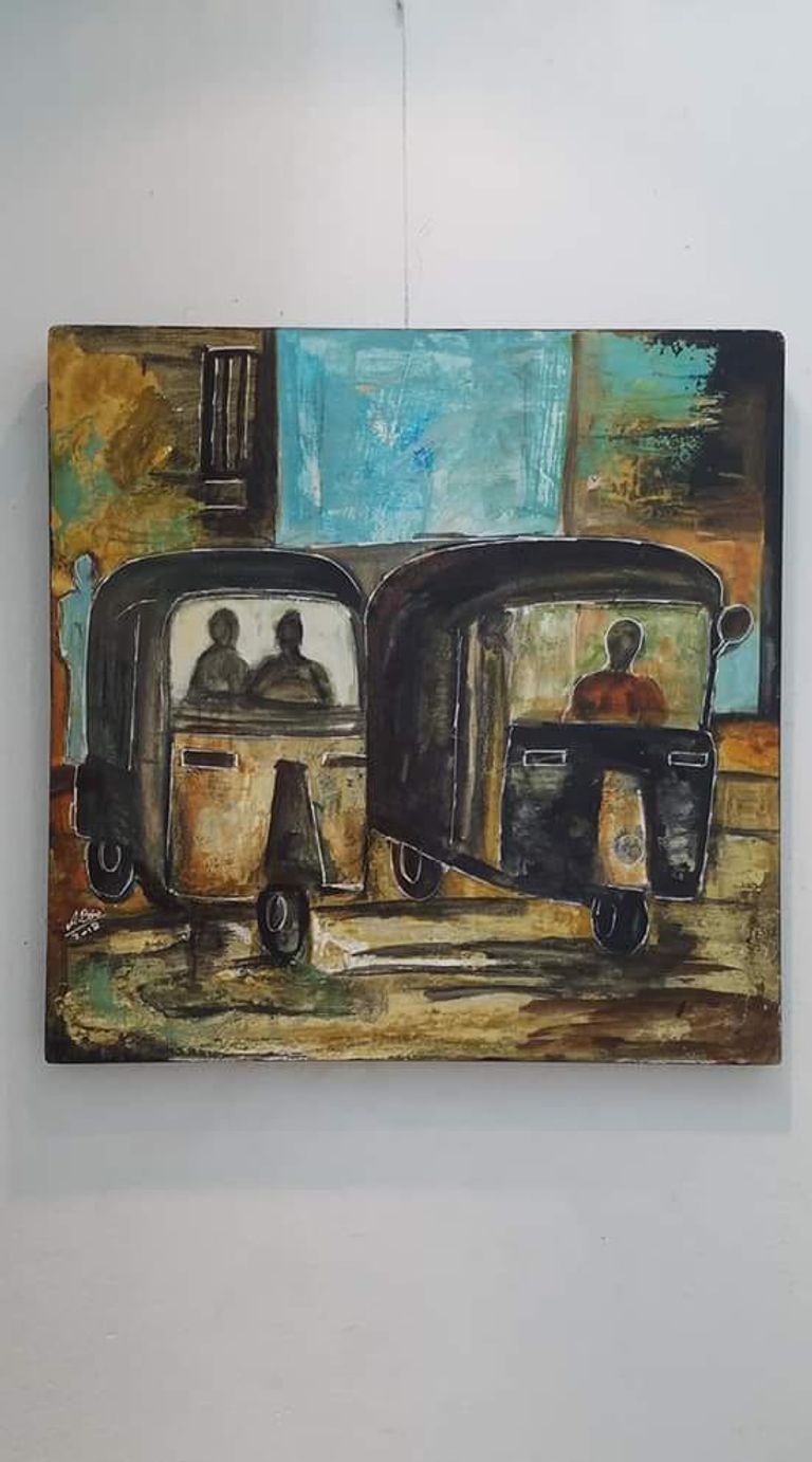 الفنان التشكيلي أحمد بيرو