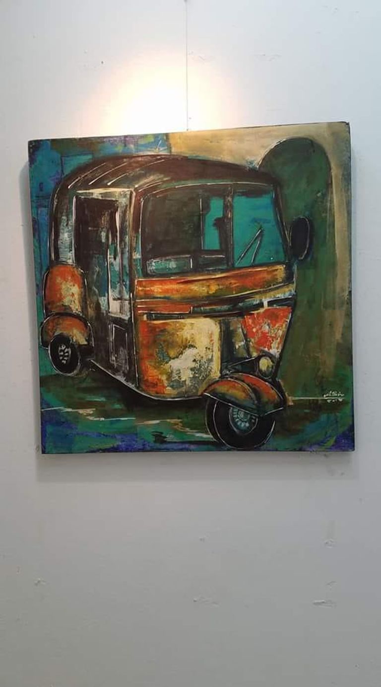 الفنان التشكيلي أحمد بيرو