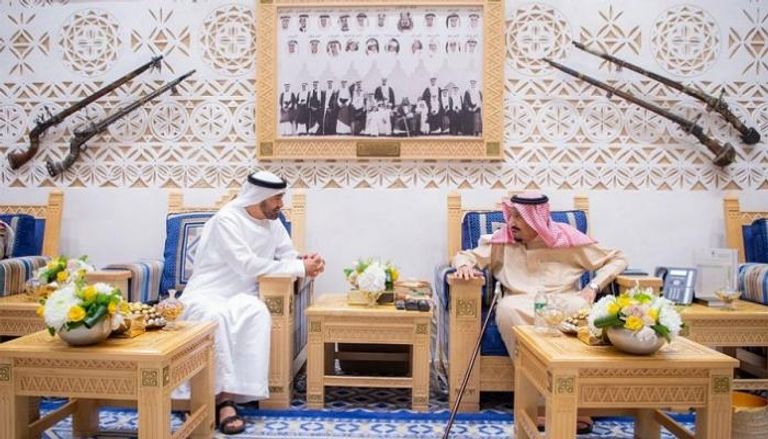 الملك سلمان بن عبدالعزيز آل سعود والشيخ محمد بن زايد آل نهيان
