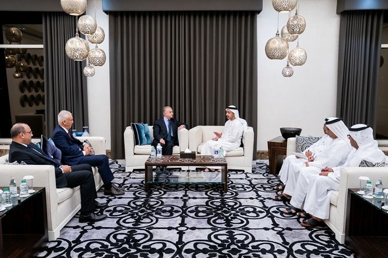 الشيخ عبدالله بن زايد آل نهيان وزير الخارجية والتعاون الدولي الإماراتي ونظيره العراقي