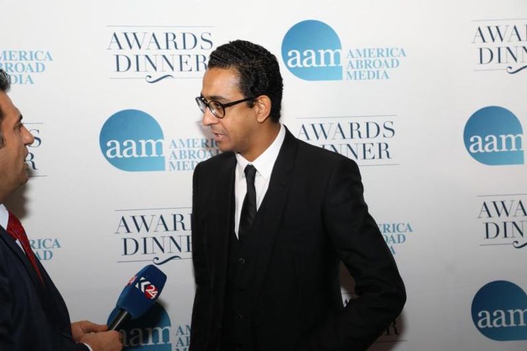 المخرج المصري مروان حامد أثناء التكريم 