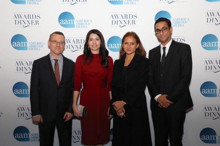 المخرج المصري مروان حامد أثناء التكريم 