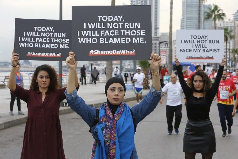 حملة لمحاربة العنف الجنسي خلال ماراثون بيروت