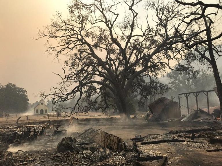 حرائق كاليفورنيا تلتهم موقع تصوير مسلسل "ويست وورلد"