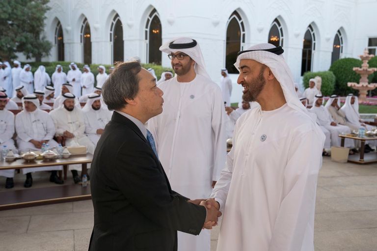 الشيخ محمد بن زايد يستقبل عددا من رؤساء شركات النفط