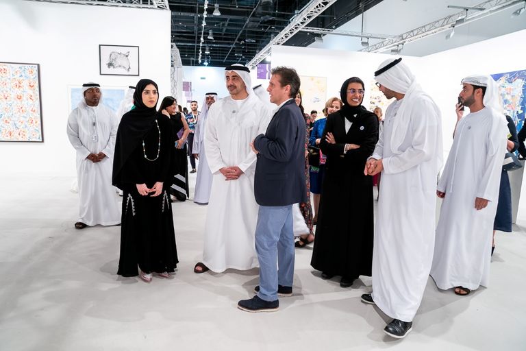 الشيخ عبدالله بن زايد خلال افتتاحه 