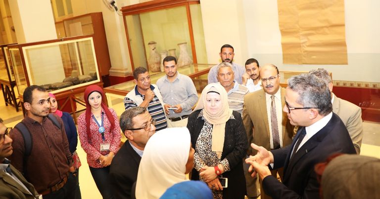 استعدادات افتتاح المتحف المصري - أرشيفية