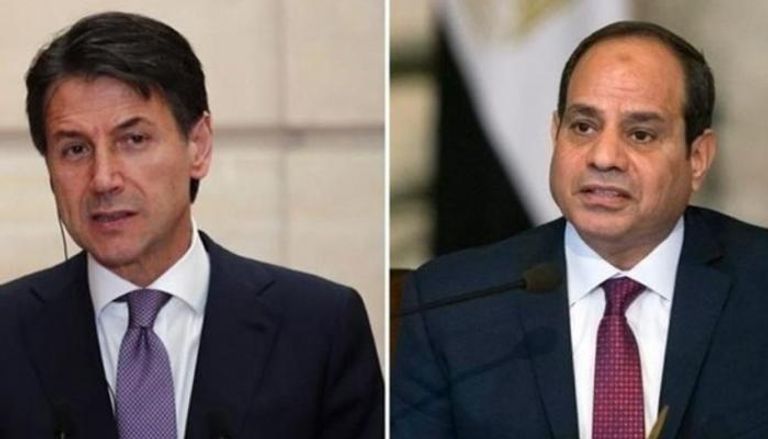 الرئيس المصري ورئيس وزراء إيطاليا