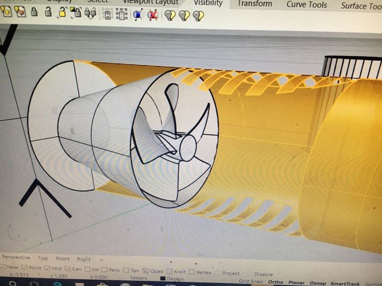 نظام الدفع البحري الذي تعمل به العوامة المهندس محمد ناجي النشار مع العوامة المبتكرة